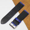 24mm Blue Unique Pattern Alligator Leather Watch Band For Men DH-50S