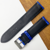 22mm Blue Unique Pattern Alligator Leather Watch Band For Men DH-50X
