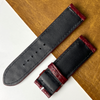 Load image into Gallery viewer, 24mm Burgundy Unique Pattern Alligator Leather Watch Strap For Men DH-224-Q