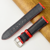 Bright Red Unique Texture Alligator Leather Watch Band For Men