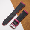 22mm Bright Pink Unique Pattern Alligator Leather Watch Strap For Men DH 226-AK