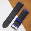 Load image into Gallery viewer, 24mm Blue Unique Pattern Alligator Leather Watch Band For Men DH-50V