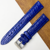 Load image into Gallery viewer, 18mm Blue Unique Pattern Alligator Leather Watch Band For Men DH-50AE