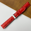 Load image into Gallery viewer, Poppy Red Unique Texture Alligator Leather Watch Strap For Men