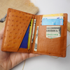 Load image into Gallery viewer, Tan Double Side Ostrich Leather Credit Card Holder | RFID Blocking | CARDOS-02