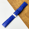 Load image into Gallery viewer, 20mm Blue Unique Pattern Alligator Leather Watch Band For Men DH-50L