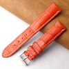 Load image into Gallery viewer, 18mm Red Unique Alligator Leather Watch Band For Men | DH-204B