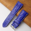 Load image into Gallery viewer, 26mm Blue Unique Pattern Alligator Leather Watch Band For Men DH-159F