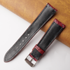 20mm Burgundy Unique Alligator Leather Watch Band For Men | DH-224B