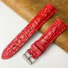 Load image into Gallery viewer, Bright Red Unique Texture Alligator Leather Watch Band For Me
