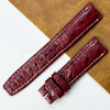 Load image into Gallery viewer, 20mm Burgundy Unique Pattern Alligator Leather Watch Strap For Men DH-224-BDB
