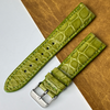 Load image into Gallery viewer, 22mm Green Unique Pattern Alligator Leather Watch Strap For Men DH-223-E
