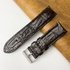 Load image into Gallery viewer, Dark Brown Unique Alligator Leather Watch Band For Men