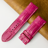24mm Pink Unique Texture Alligator Watch Band For Men DH-226-Y
