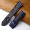 Load image into Gallery viewer, 22mm Blue Unique Pattern Ostrich Leather Watch Band For Men DH-192B
