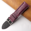 22mm Purple Unique Ostrich Leather Watch Band For Men | DH-170U