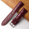 Load image into Gallery viewer, 20mm Burgundy Unique Alligator Leather Watch Band For Men | DH-223H