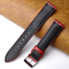 18mm Red Unique Pattern Ostrich Leather Watch Band For Men DH-191F