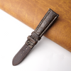 Load image into Gallery viewer, 20mm Dark Brown Unique Alligator Leather Watch Band For Men | DH-77D