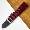 Load image into Gallery viewer, 20mm Burgundy Unique Pattern Alligator Leather Watch Strap For Men DH-223-L
