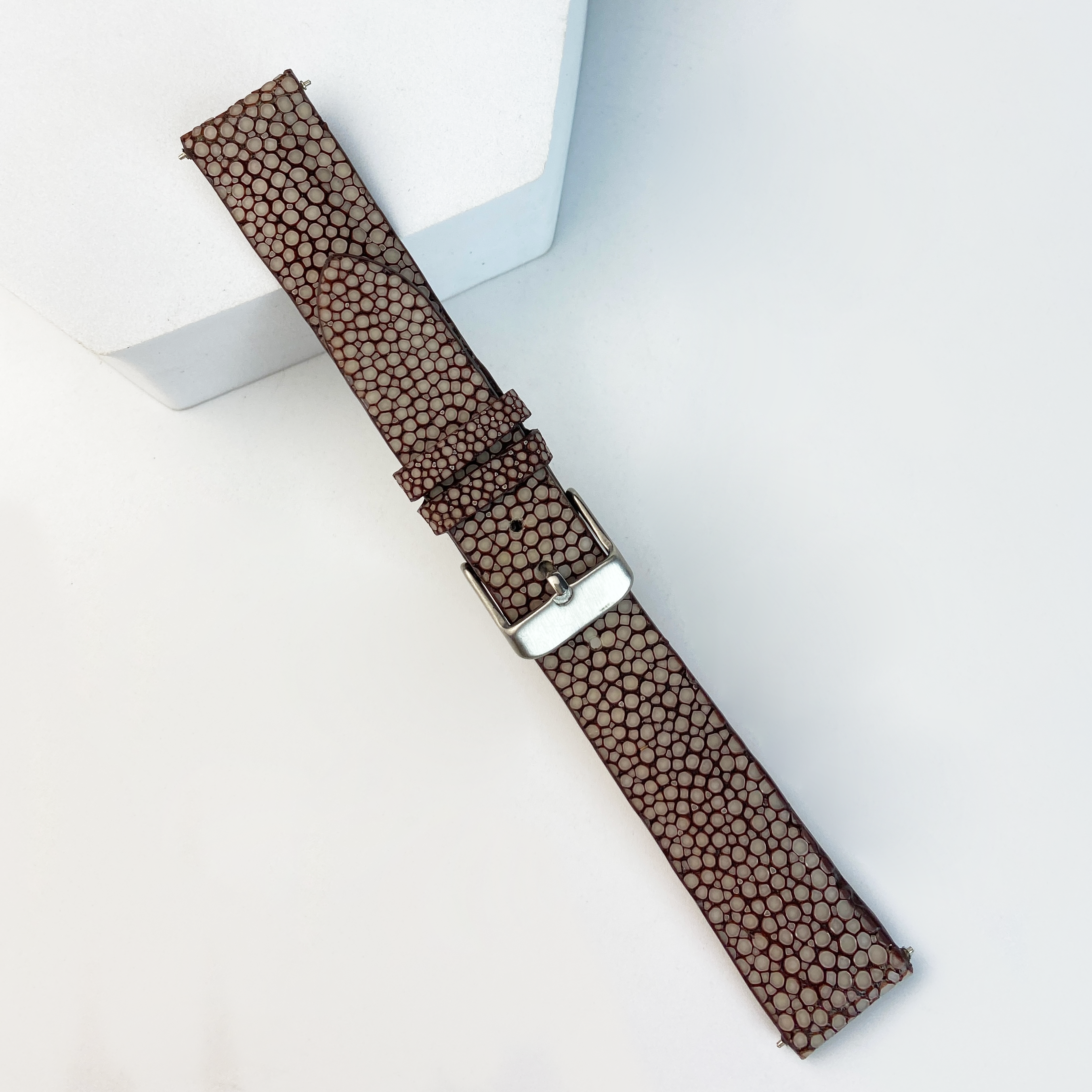 brown stingray leather watch band for men