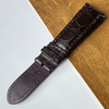 Load image into Gallery viewer, 20mm Dark Brown Unique Alligator Leather Watch Band For Men | DH-44C