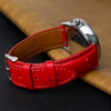 Red Genuine Ostrich Watch Strap Quick Release DH-190