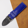 24mm Blue Unique Pattern Alligator Leather Watch Band For Men DH-50U