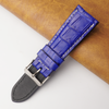26mm Blue Unique Pattern Alligator Leather Watch Band For Men DH-159E