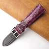 20mm Purple Unique Ostrich Leather Watch Band For Men | DH-170F