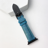 Load image into Gallery viewer, Ocean Blue Stingray Leather Strap for Apple Watch