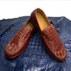 Load image into Gallery viewer, Premium Light Brown Elegant Alligator Shoes Moccasins For Men  | Crocodile Men Designer Loafers | SH86K42