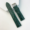 Green Alligator Hornback Leather Watch Band