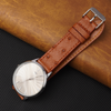 Load image into Gallery viewer, Slim Light Brown Ostrich Leather Watch Band
