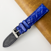 20mm Blue Unique Pattern Alligator Leather Watch Band For Men DH-50B