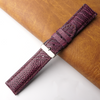 22mm Purple Unique Ostrich Leather Watch Band For Men | DH-170L