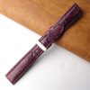 20mm Purple Unique Ostrich Leather Watch Band For Men | DH-170E