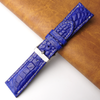 Load image into Gallery viewer, 26mm Blue Unique Pattern Alligator Leather Watch Band For Men DH-159G