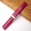 20mm Pink Unique Pattern Alligator Leather Watch Band For Men DH-225Q