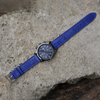 Load image into Gallery viewer, Flat Light Blue Alligator Leather Watch Band
