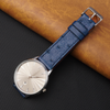 Load image into Gallery viewer, Slim Blue Ostrich Leather Watch Band