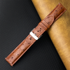 Load image into Gallery viewer, Brown Ostrich Leather Watch Strap Quick Release Replacement Wrist Watch Band
