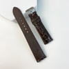 Load image into Gallery viewer, dark brown handmade alligator hornback leather watch band
