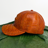 Light Brown Alligator Leather Baseball Cap - Men Crocodile Skin Hat | HAT-BRO-33