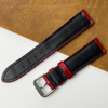 Red Unique Pattern Alligator Leather Watch Band For Men