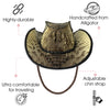 Load image into Gallery viewer, Alligator Cowboy Hat | Mens Crocodile Skin Western Style Hat With Chin Cord | HAT-VANH-05
