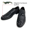 Load image into Gallery viewer, Black Crocodile Leather Lace Up Penny Loafer| Alligator Mens Designer Loafers | SH61G