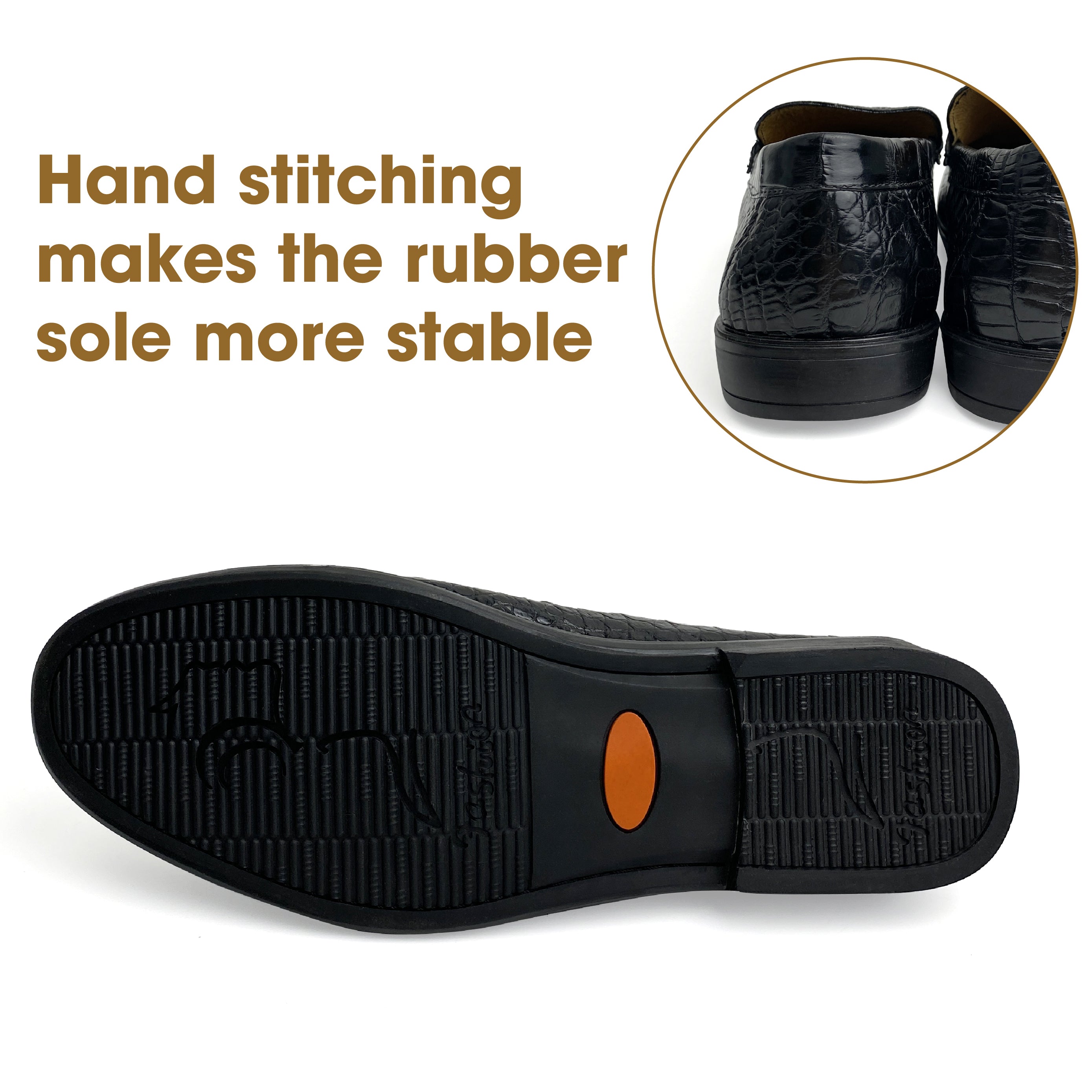 Luxury Black Alligator Leather Penny Loafer Slip On  | Crocodile Men's Loafer Shoe | SH131P42