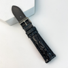 Load image into Gallery viewer, Black Alligator Hornback Leather Watch Band DH-87