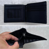 Load image into Gallery viewer, Handmade Luxury Black Ostrich Leather Bifold Wallet RFID Blocking For Men | VINAM-96
